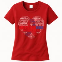 CHD Awareness Heart Disease Fighting Hope Support Warrior Womens T-Shirt