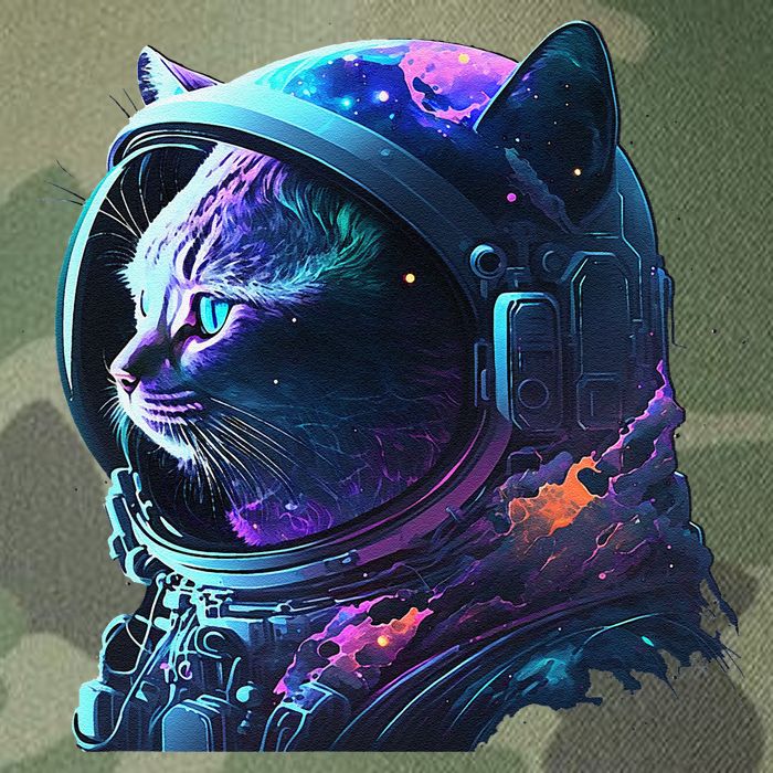 Cat Astronaut In Space Suit And Helmet In The Cosmos Funny Legacy Tie Dye Trucker Hat