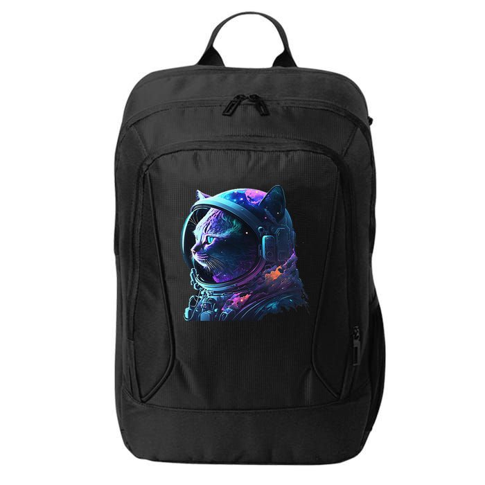 Cat Astronaut In Space Suit And Helmet In The Cosmos Funny City Backpack