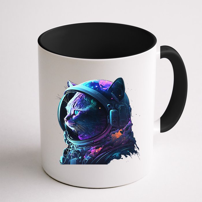 Cat Astronaut In Space Suit And Helmet In The Cosmos Funny Mug