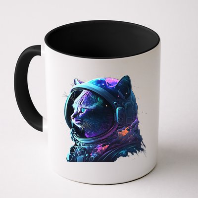 Cat Astronaut In Space Suit And Helmet In The Cosmos Funny Mug