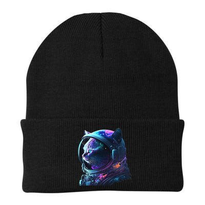 Cat Astronaut In Space Suit And Helmet In The Cosmos Funny Beanie