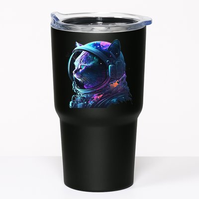 Cat Astronaut In Space Suit And Helmet In The Cosmos Funny Tumbler