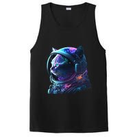 Cat Astronaut In Space Suit And Helmet In The Cosmos Funny PosiCharge Competitor Tank