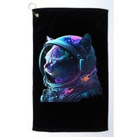 Cat Astronaut In Space Suit And Helmet In The Cosmos Funny Golf Towel