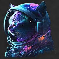 Cat Astronaut In Space Suit And Helmet In The Cosmos Funny Microfiber Hand Towel