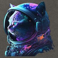 Cat Astronaut In Space Suit And Helmet In The Cosmos Funny Cotton Canvas Backpack