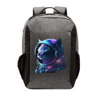 Cat Astronaut In Space Suit And Helmet In The Cosmos Funny Vector Backpack