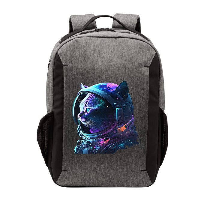 Cat Astronaut In Space Suit And Helmet In The Cosmos Funny Vector Backpack