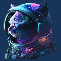 Cat Astronaut In Space Suit And Helmet In The Cosmos Funny Infant Baby Jersey Bodysuit