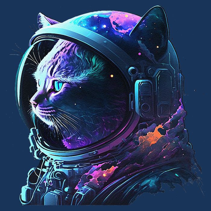 Cat Astronaut In Space Suit And Helmet In The Cosmos Funny Infant Baby Jersey Bodysuit