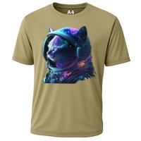 Cat Astronaut In Space Suit And Helmet In The Cosmos Funny Performance Shirt