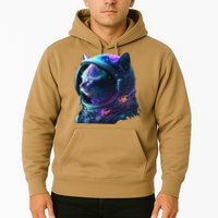 Cat Astronaut In Space Suit And Helmet In The Cosmos Funny Hoodie