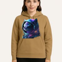 Cat Astronaut In Space Suit And Helmet In The Cosmos Funny Hoodie
