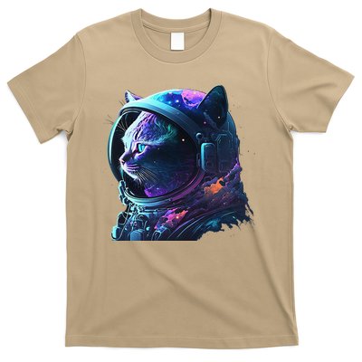 Cat Astronaut In Space Suit And Helmet In The Cosmos Funny T-Shirt