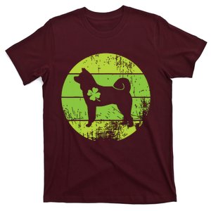 Circular Akita Irish Shamrock Dog St Patricks Day T-Shirt