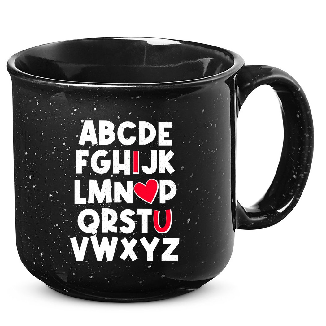 Cute Abcs I Love You Valentine School Teacher Student Life 15oz Campfire Ceramic Mug