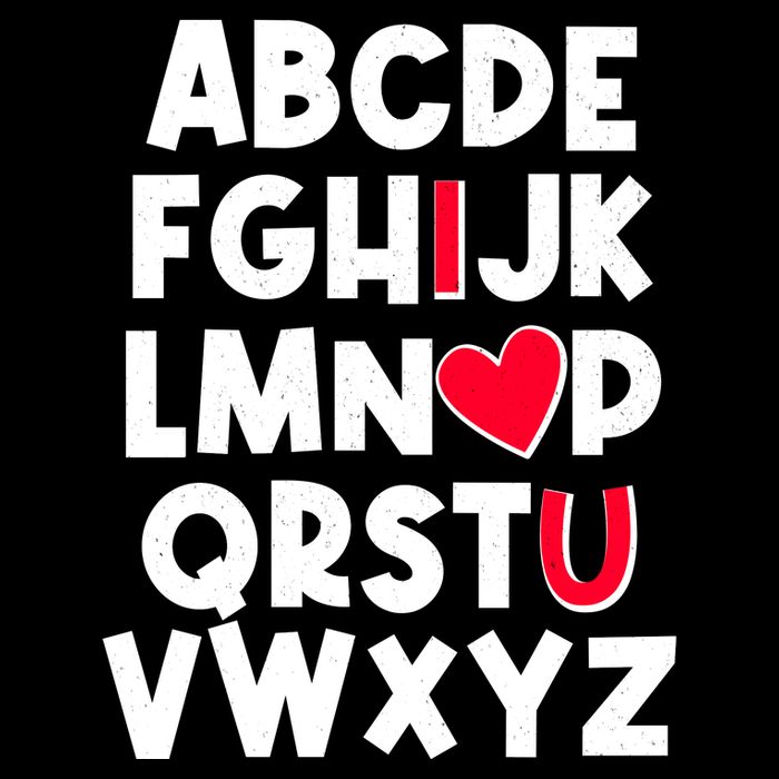 Cute Abcs I Love You Valentine School Teacher Student Life 16 in Basic Backpack