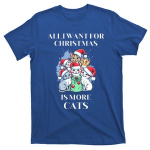 Christmas All I Want For Christmas Is More Cats Cool Gift T-Shirt