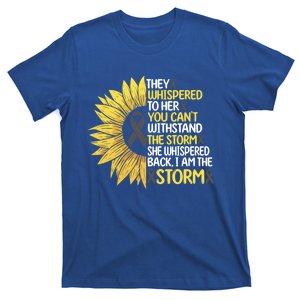 Cancer Awareness I Am The Storm Brain Tumor Warrior Gift T-Shirt