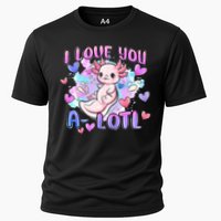 Cute Axolotl I Love You A-Lotl Valentines Day   Cooling Performance Crew T-Shirt