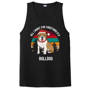 Cute All I Want For Christmas Is A Bulldog Gift PosiCharge Competitor Tank