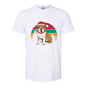 Cute All I Want For Christmas Is A Bulldog Gift Softstyle CVC T-Shirt