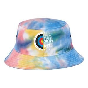 Christian Archery I Can Do All Things Religious Faith Tie Dye Newport Bucket Hat