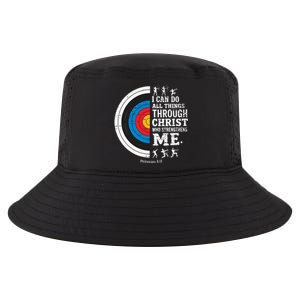 Christian Archery I Can Do All Things Religious Faith Cool Comfort Performance Bucket Hat