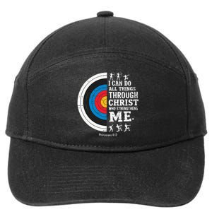 Christian Archery I Can Do All Things Religious Faith 7-Panel Snapback Hat