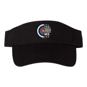 Christian Archery I Can Do All Things Religious Faith Valucap Bio-Washed Visor