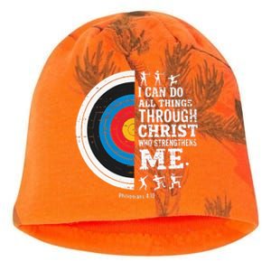 Christian Archery I Can Do All Things Religious Faith Kati - Camo Knit Beanie