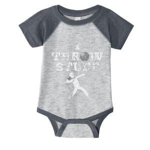 Classic Aged I Throw Stuff Shot Put Athlete Throwing Infant Baby Jersey Bodysuit