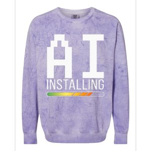 Cognitive AI Installing Colorblast Crewneck Sweatshirt