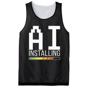 Cognitive AI Installing Mesh Reversible Basketball Jersey Tank