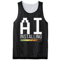 Cognitive AI Installing Mesh Reversible Basketball Jersey Tank