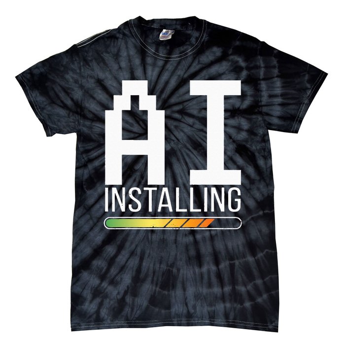 Cognitive AI Installing Tie-Dye T-Shirt