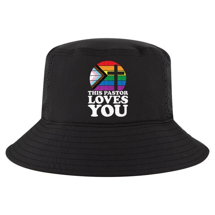 Christian Ally Inclusive Pride Clergy This Pastor Loves You Cool Comfort Performance Bucket Hat