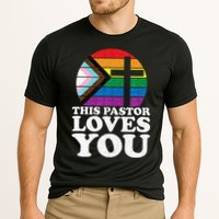 Christian Ally Inclusive Pride Clergy This Pastor Loves You Cooling Performance Crew T-Shirt