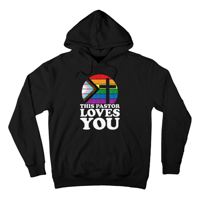 Christian Ally Inclusive Pride Clergy This Pastor Loves You Hoodie