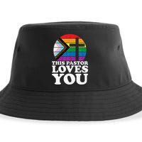 Christian Ally Inclusive Pride Clergy This Pastor Loves You Sustainable Bucket Hat