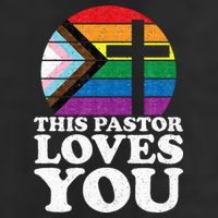 Christian Ally Inclusive Pride Clergy This Pastor Loves You Adult Drive Performance Visor