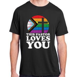 Christian Ally Inclusive Pride Clergy This Pastor Loves You Adult ChromaSoft Performance T-Shirt