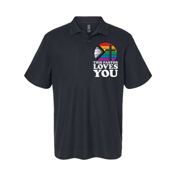 Christian Ally Inclusive Pride Clergy This Pastor Loves You Softstyle Adult Sport Polo