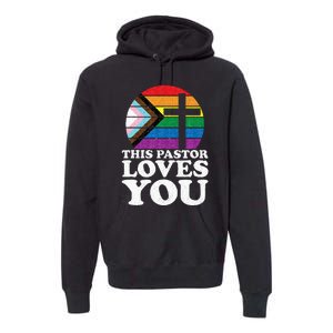 Christian Ally Inclusive Pride Clergy This Pastor Loves You Premium Hoodie