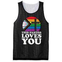 Christian Ally Inclusive Pride Clergy This Pastor Loves You Mesh Reversible Basketball Jersey Tank