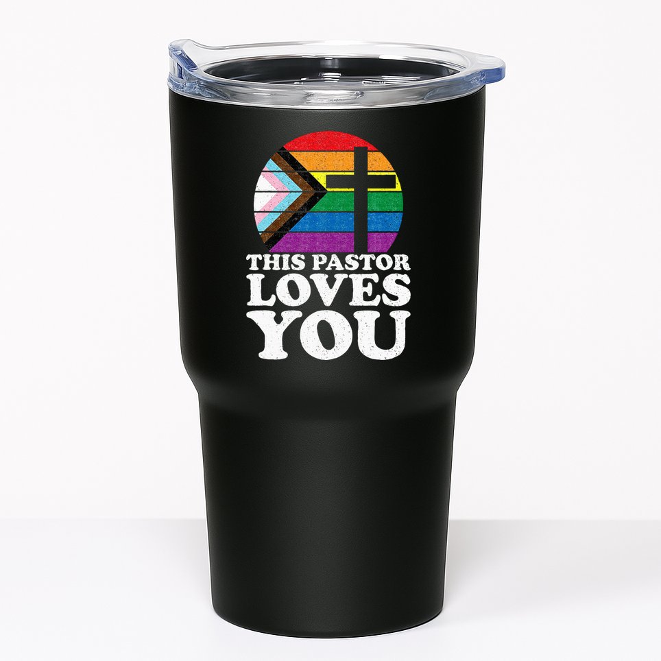 Christian Ally Inclusive Pride Clergy This Pastor Loves You Tumbler