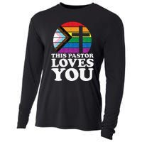 Christian Ally Inclusive Pride Clergy This Pastor Loves You Cooling Performance Long Sleeve Crew