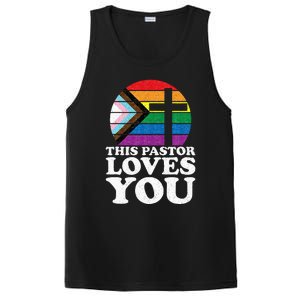 Christian Ally Inclusive Pride Clergy This Pastor Loves You PosiCharge Competitor Tank