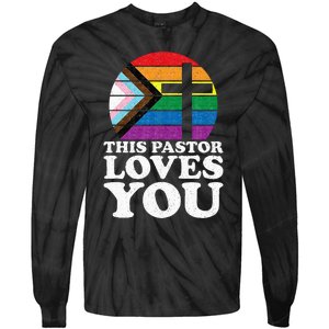 Christian Ally Inclusive Pride Clergy This Pastor Loves You Tie-Dye Long Sleeve Shirt